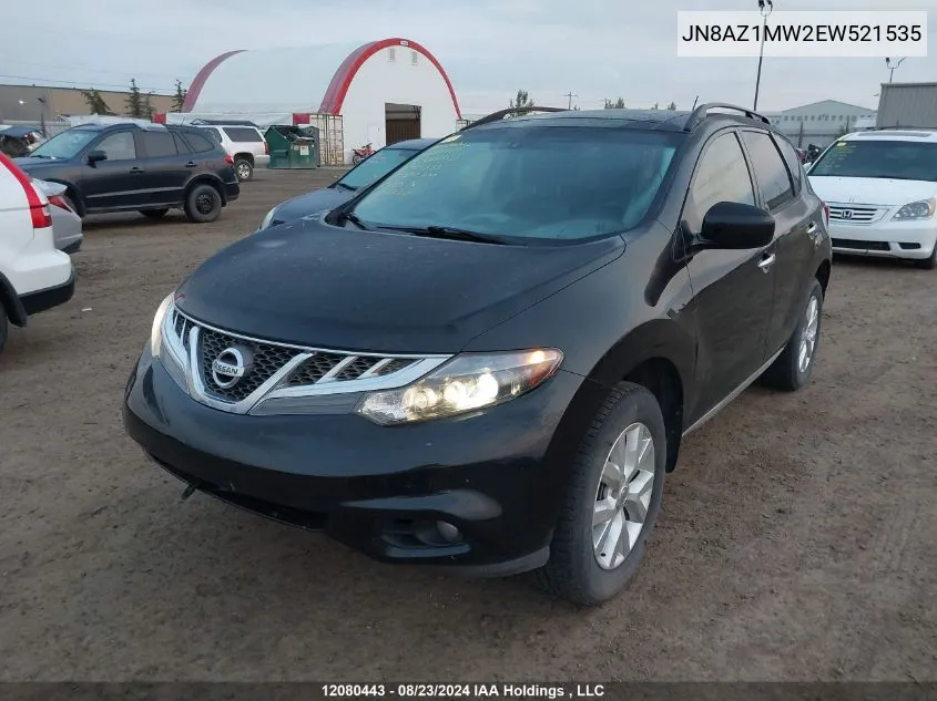 2014 Nissan Murano VIN: JN8AZ1MW2EW521535 Lot: 12080443