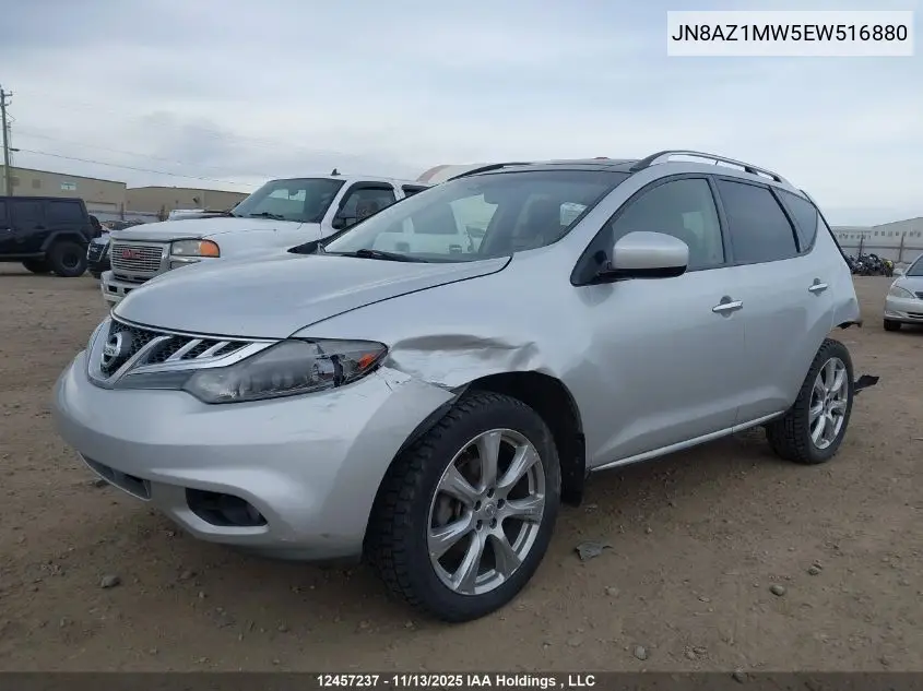 JN8AZ1MW5EW516880 2014 Nissan Murano S/Sl/Sv/Le