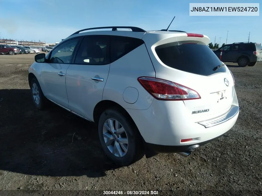 2014 Nissan Murano S/Sl/Sv/Le VIN: JN8AZ1MW1EW524720 Lot: 30044246