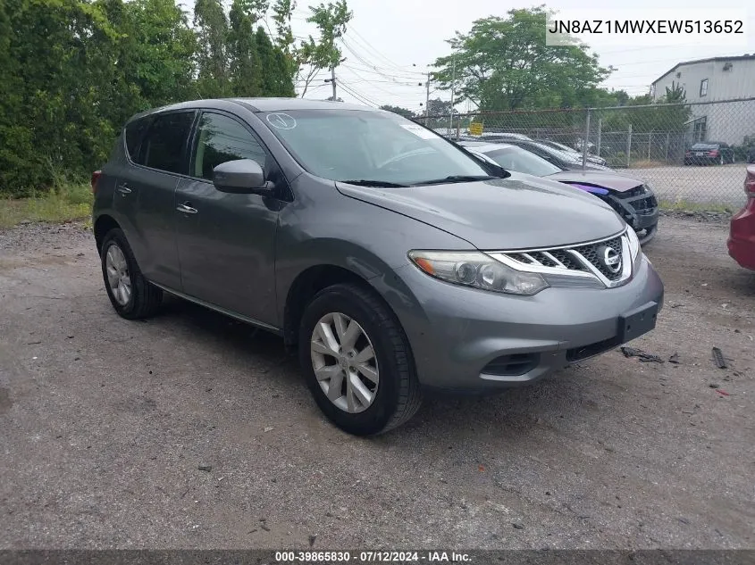 2014 Nissan Murano Le/S/Sl/Sv VIN: JN8AZ1MWXEW513652 Lot: 39865830