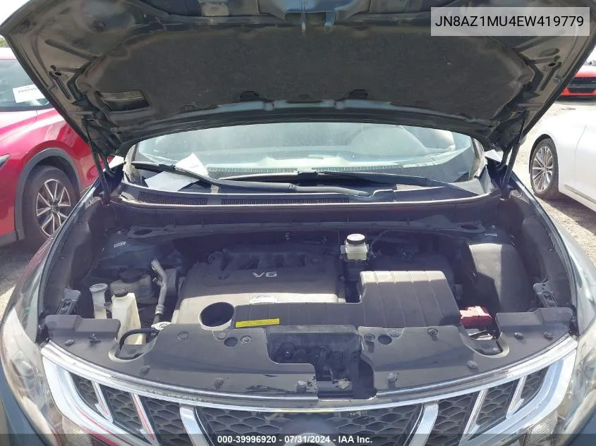 JN8AZ1MU4EW419779 2014 Nissan Murano S/Sl/Sv/Le