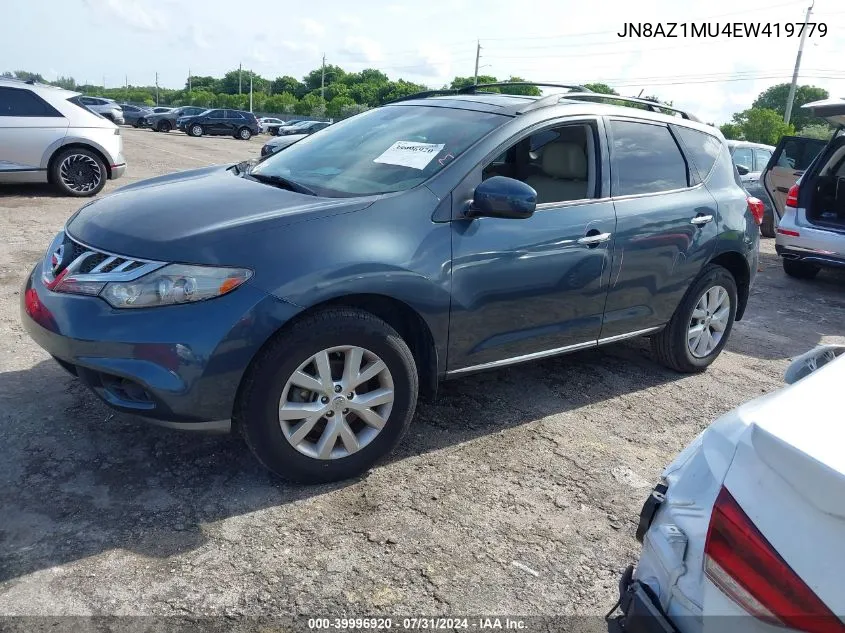 JN8AZ1MU4EW419779 2014 Nissan Murano S/Sl/Sv/Le