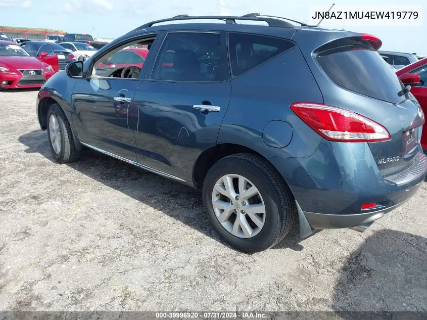 JN8AZ1MU4EW419779 2014 Nissan Murano S/Sl/Sv/Le