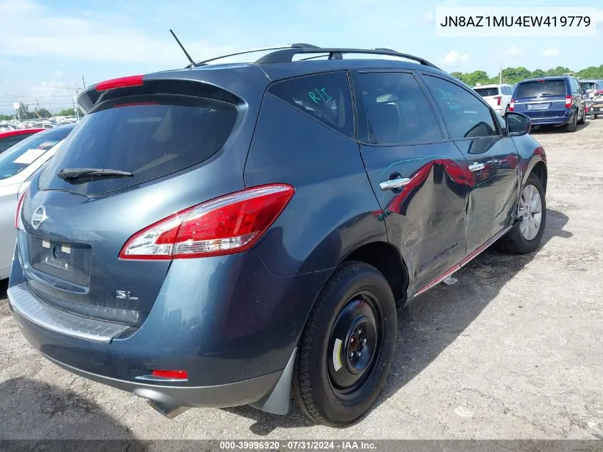 JN8AZ1MU4EW419779 2014 Nissan Murano S/Sl/Sv/Le