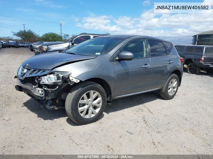 2014 Nissan Murano S/Sl/Sv/Le VIN: JN8AZ1MU8EW406582 Lot: 40127059