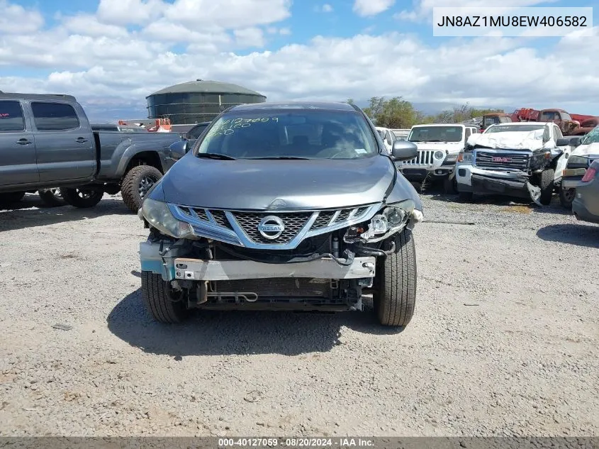 2014 Nissan Murano S/Sl/Sv/Le VIN: JN8AZ1MU8EW406582 Lot: 40127059