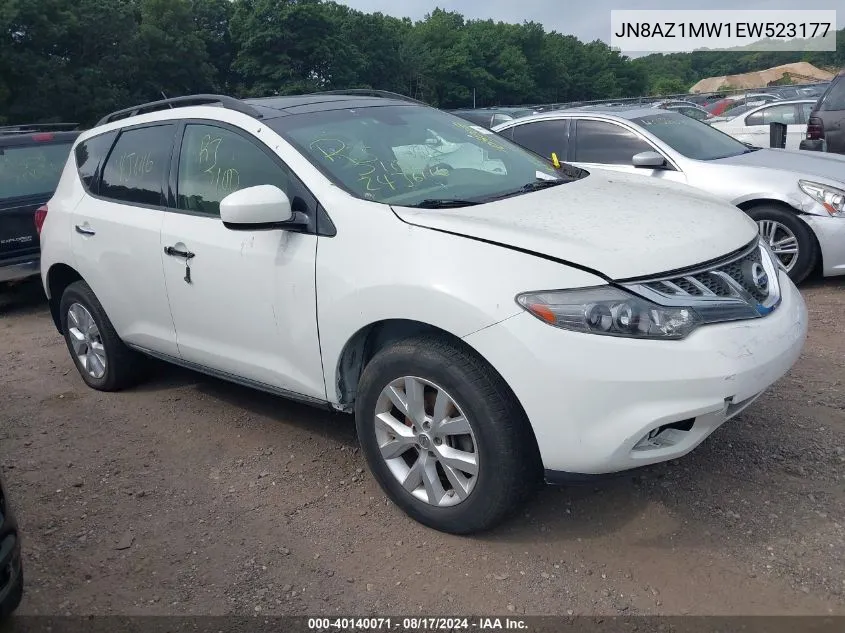 2014 Nissan Murano Sl VIN: JN8AZ1MW1EW523177 Lot: 40140071