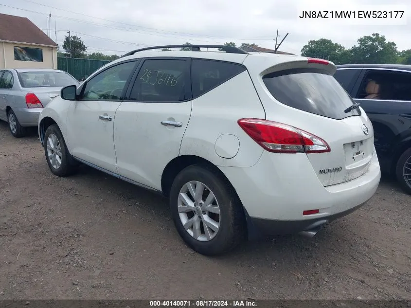 JN8AZ1MW1EW523177 2014 Nissan Murano Sl