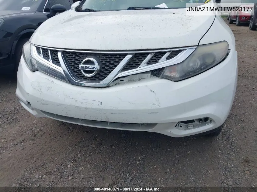 2014 Nissan Murano Sl VIN: JN8AZ1MW1EW523177 Lot: 40140071