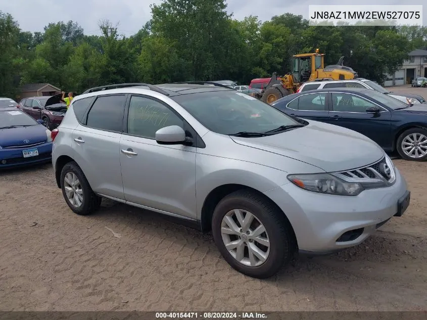 2014 Nissan Murano Sl VIN: JN8AZ1MW2EW527075 Lot: 40154471