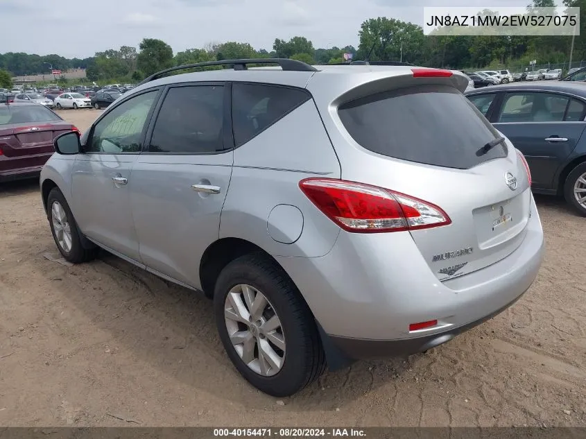 2014 Nissan Murano Sl VIN: JN8AZ1MW2EW527075 Lot: 40154471