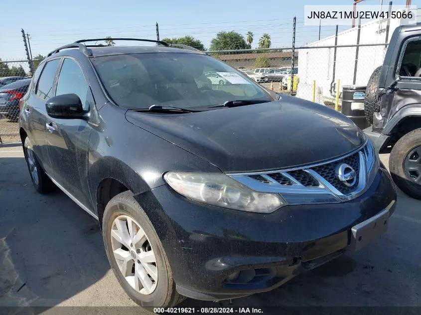 2014 Nissan Murano Sv VIN: JN8AZ1MU2EW415066 Lot: 40219621