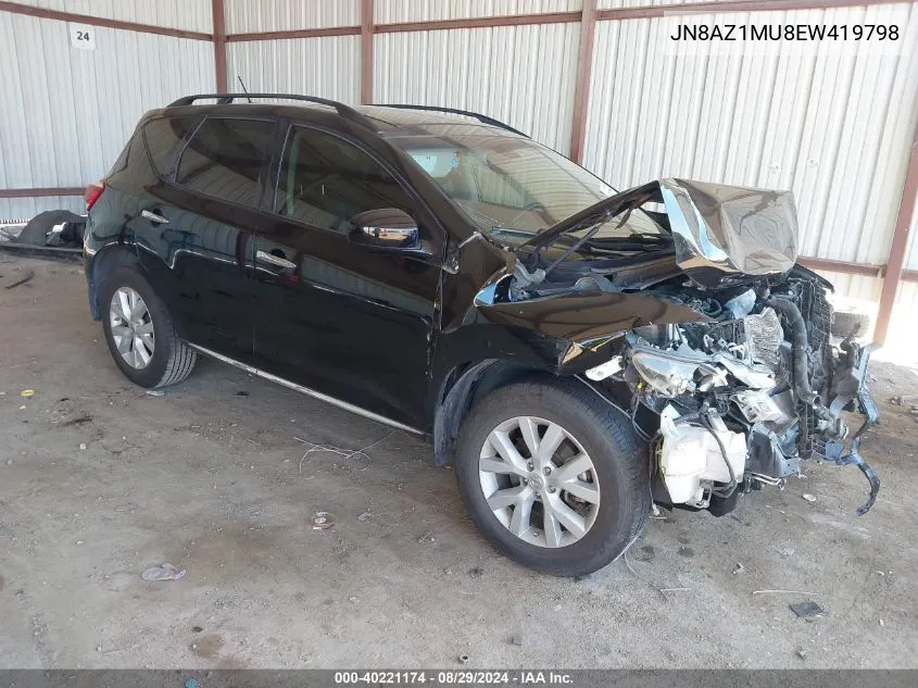 JN8AZ1MU8EW419798 2014 Nissan Murano Sl