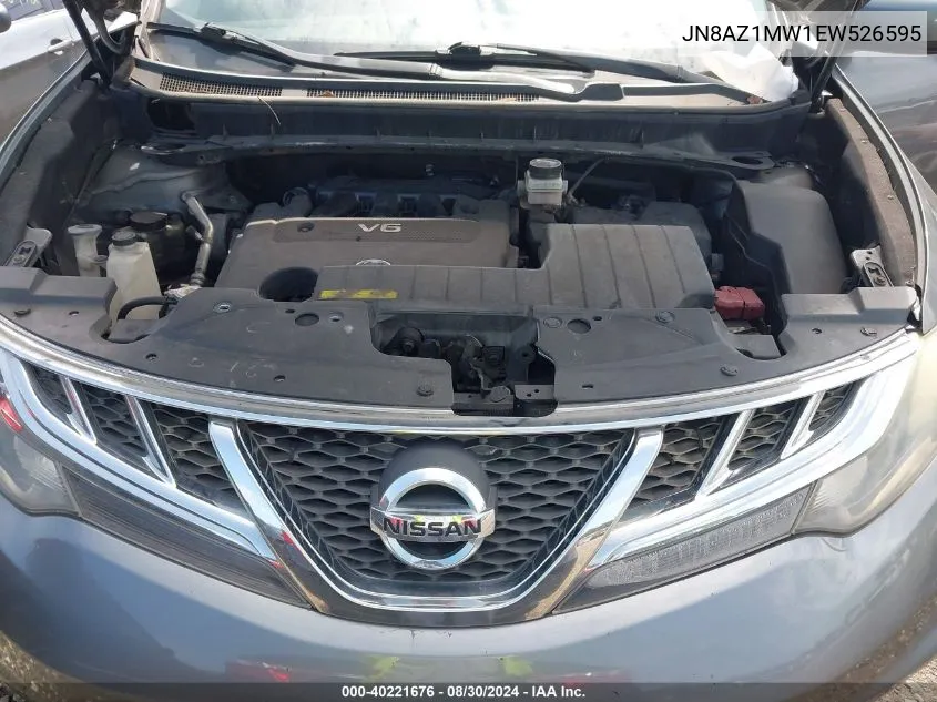 2014 Nissan Murano Sv VIN: JN8AZ1MW1EW526595 Lot: 40221676