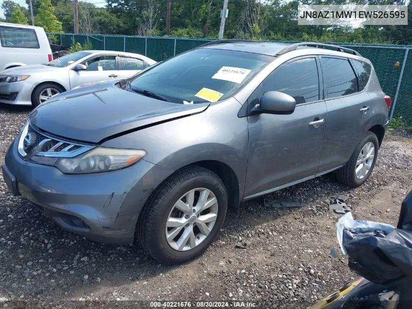 2014 Nissan Murano Sv VIN: JN8AZ1MW1EW526595 Lot: 40221676