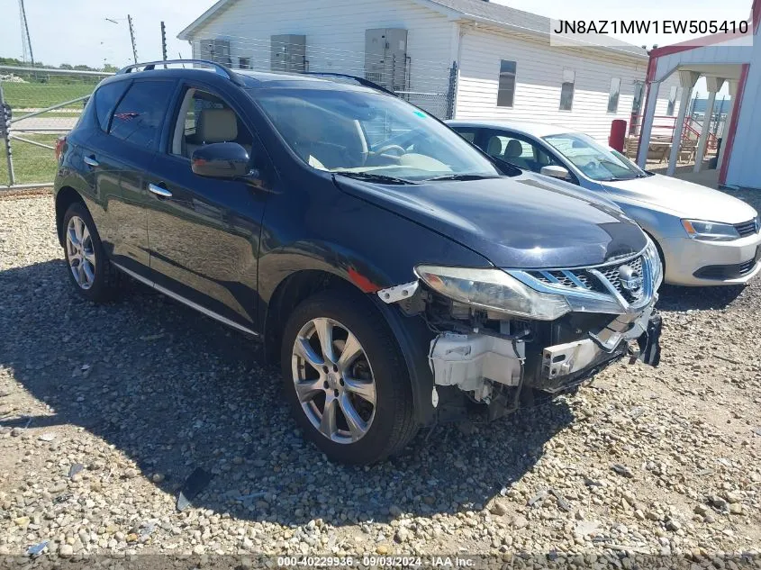 2014 Nissan Murano Le/S/Sl/Sv VIN: JN8AZ1MW1EW505410 Lot: 40229936