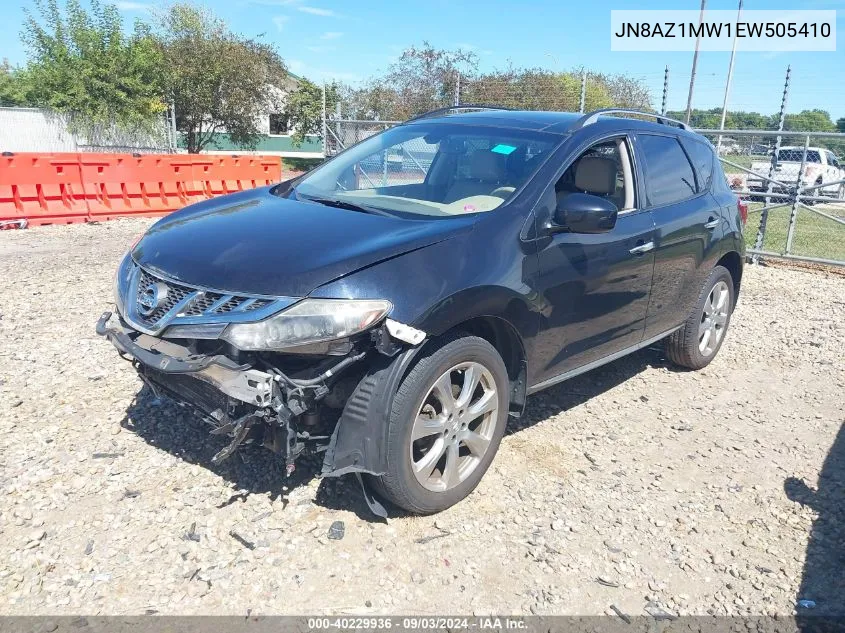 2014 Nissan Murano Le/S/Sl/Sv VIN: JN8AZ1MW1EW505410 Lot: 40229936