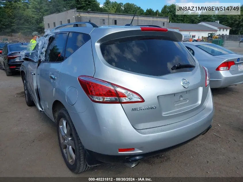 JN8AZ1MW8EW514749 2014 Nissan Murano Le