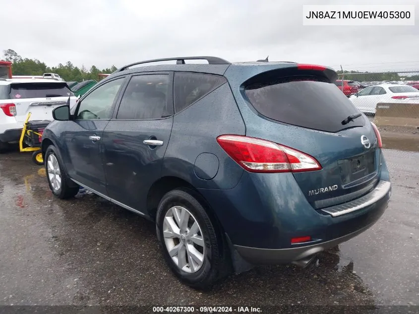 JN8AZ1MU0EW405300 2014 Nissan Murano Sl