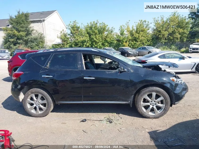 2014 Nissan Murano Le VIN: JN8AZ1MW0EW506421 Lot: 40276821