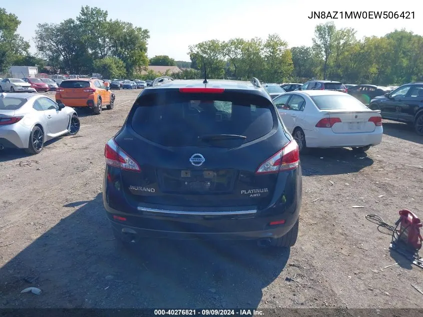 JN8AZ1MW0EW506421 2014 Nissan Murano Le