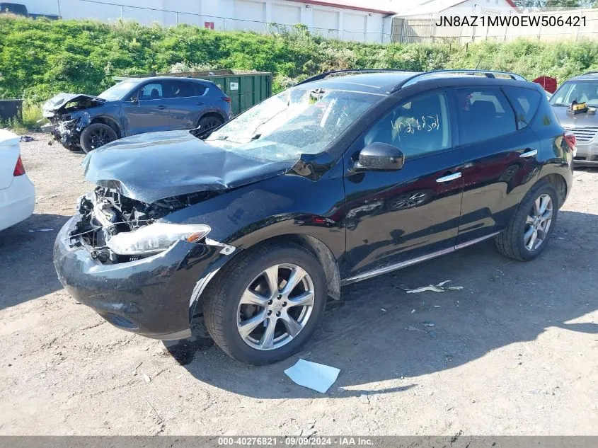 2014 Nissan Murano Le VIN: JN8AZ1MW0EW506421 Lot: 40276821