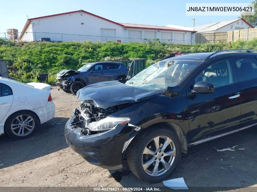 2014 Nissan Murano Le VIN: JN8AZ1MW0EW506421 Lot: 40276821