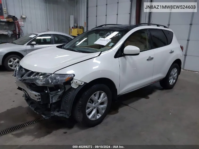 JN8AZ1MW8EW524603 2014 Nissan Murano S/Sl/Sv/Le