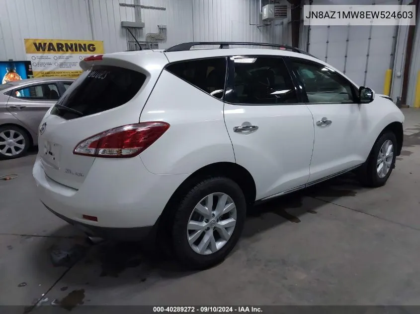 JN8AZ1MW8EW524603 2014 Nissan Murano S/Sl/Sv/Le