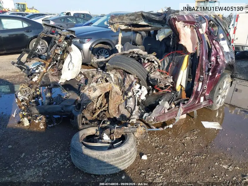 JN8AZ1MU1EW405130 2014 Nissan Murano Le