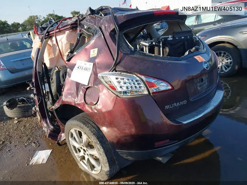 JN8AZ1MU1EW405130 2014 Nissan Murano Le