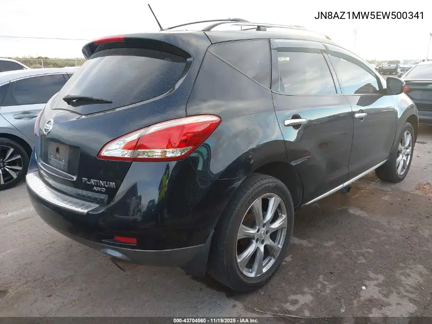 JN8AZ1MW5EW500341 2014 Nissan Murano Le