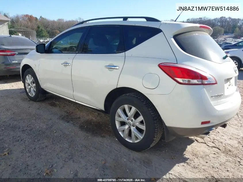 JN8AZ1MW7EW514886 2014 Nissan Murano Sl