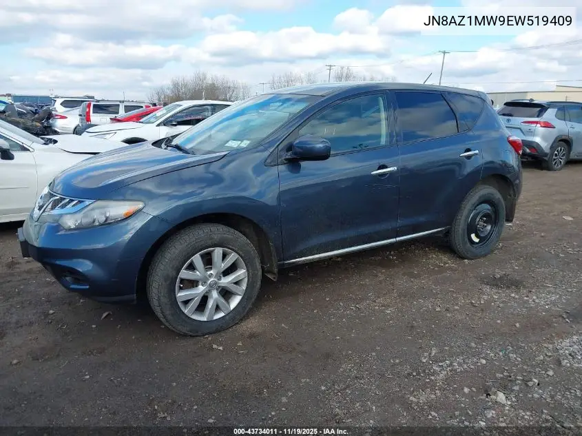 JN8AZ1MW9EW519409 2014 Nissan Murano S
