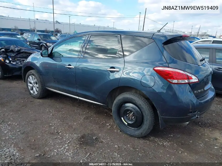 JN8AZ1MW9EW519409 2014 Nissan Murano S