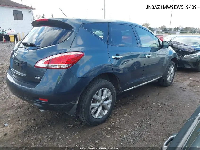 JN8AZ1MW9EW519409 2014 Nissan Murano S