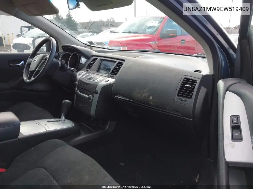 JN8AZ1MW9EW519409 2014 Nissan Murano S