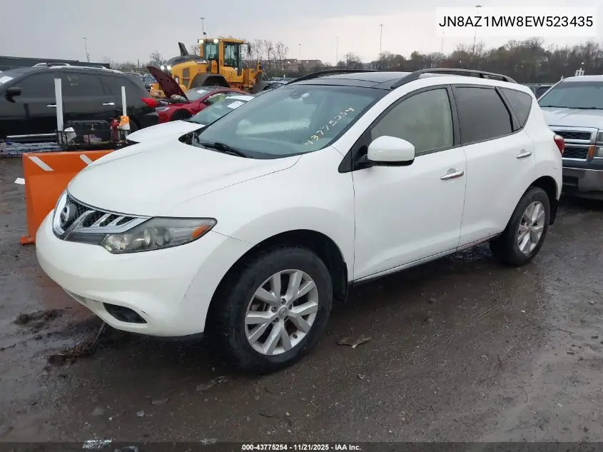 JN8AZ1MW8EW523435 2014 Nissan Murano Sl