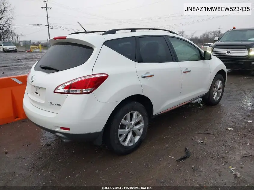 JN8AZ1MW8EW523435 2014 Nissan Murano Sl