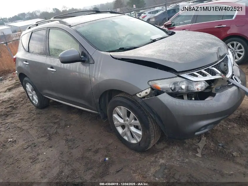 JN8AZ1MU1EW402521 2014 Nissan Murano Sv