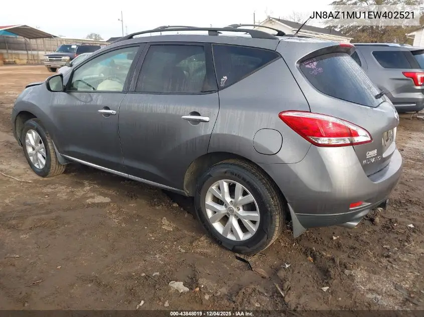 JN8AZ1MU1EW402521 2014 Nissan Murano Sv