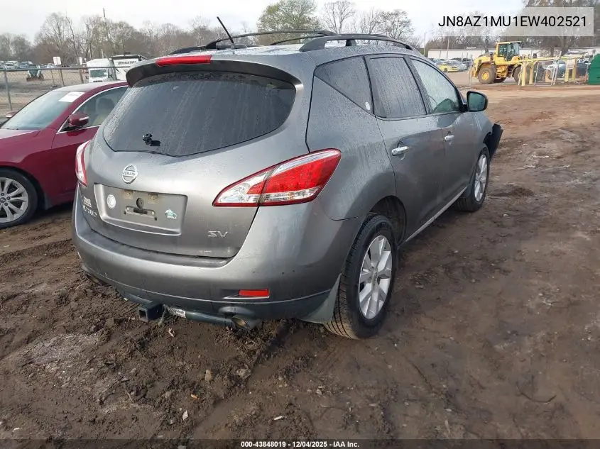 JN8AZ1MU1EW402521 2014 Nissan Murano Sv