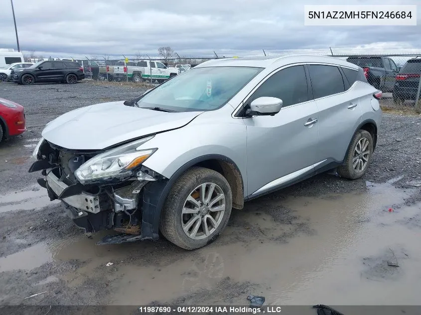 5N1AZ2MH5FN246684 2015 Nissan Murano