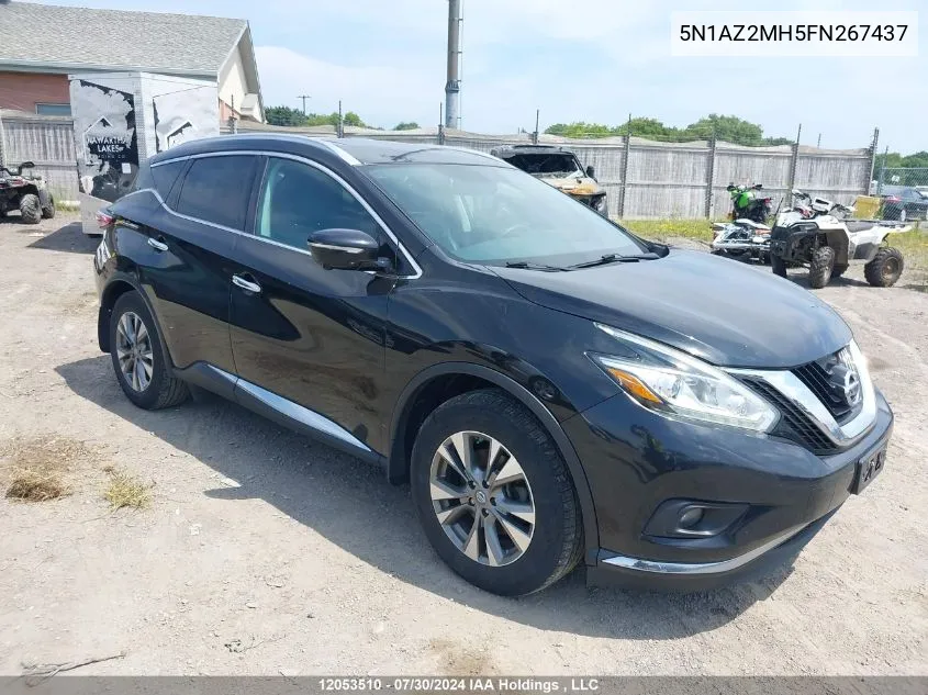 5N1AZ2MH5FN267437 2015 Nissan Murano