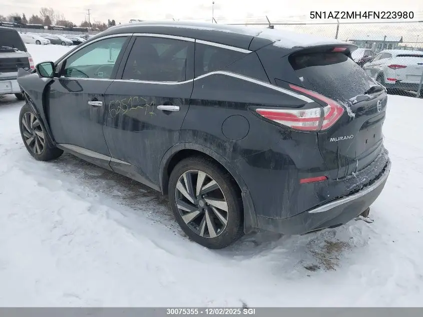 5N1AZ2MH4FN223980 2015 Nissan Murano S/Sl/Sv/Platinum