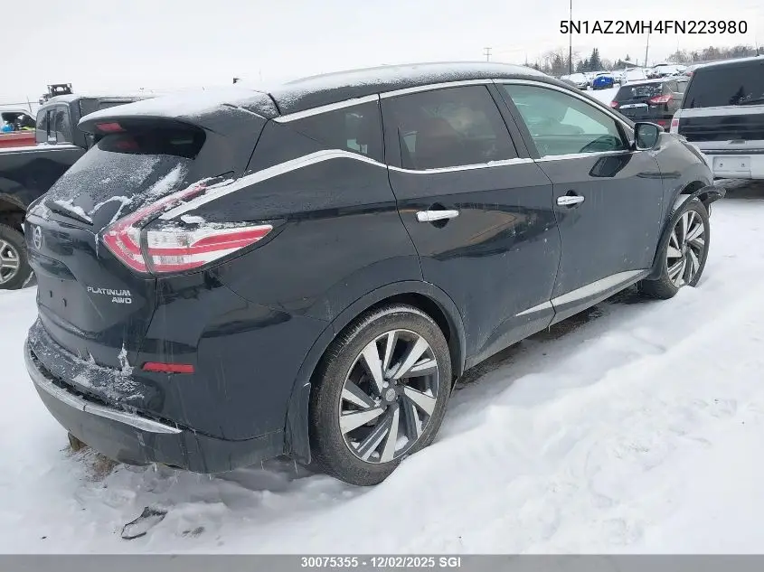 5N1AZ2MH4FN223980 2015 Nissan Murano S/Sl/Sv/Platinum