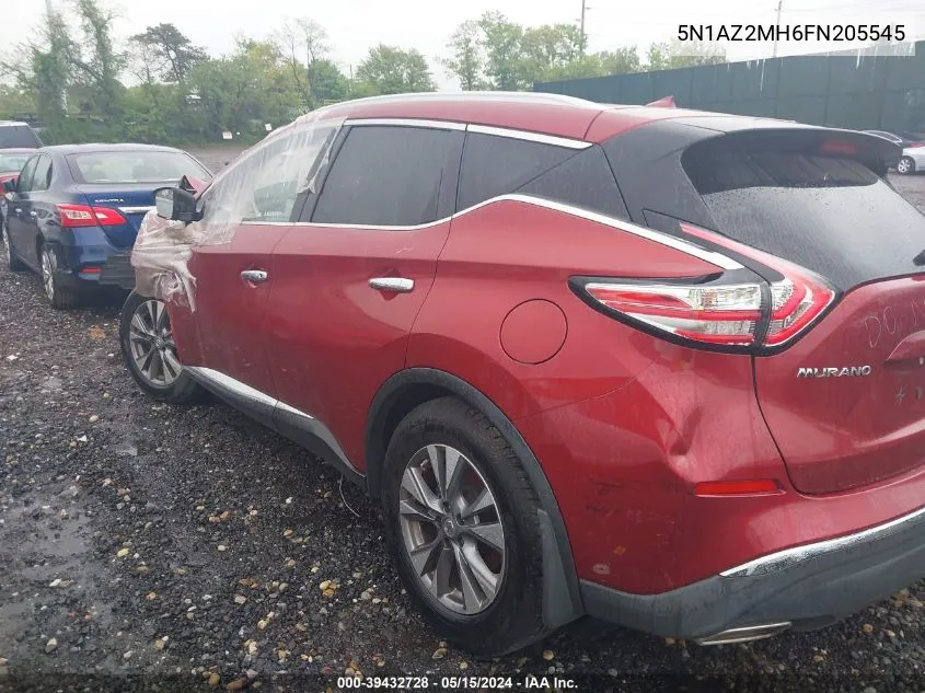 5N1AZ2MH6FN205545 2015 Nissan Murano Sl