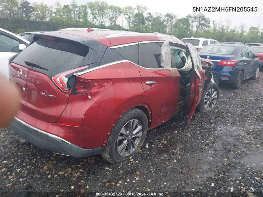 5N1AZ2MH6FN205545 2015 Nissan Murano Sl