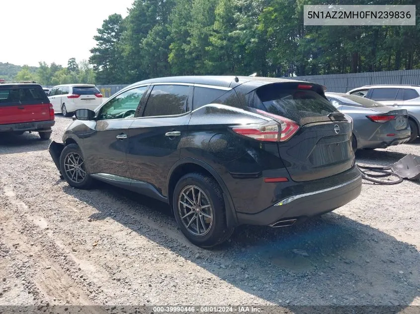 5N1AZ2MH0FN239836 2015 Nissan Murano S