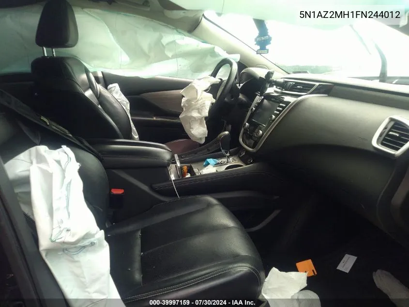 5N1AZ2MH1FN244012 2015 Nissan Murano Sl